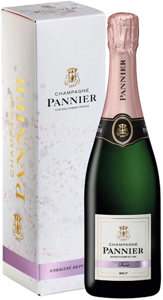 Шампанское Champagne Pannier, Rose Brut, Champagne AOC, gift box