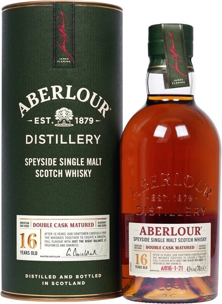 Виски Aberlour 16 Years Old Double Cask (43%), in tube, 0.7 л