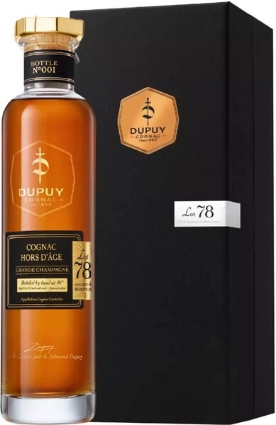 Коньяк "Dupuy" Lot 78 Hors d'Age, Grande Champagne AOC, gift box, 0.7 л