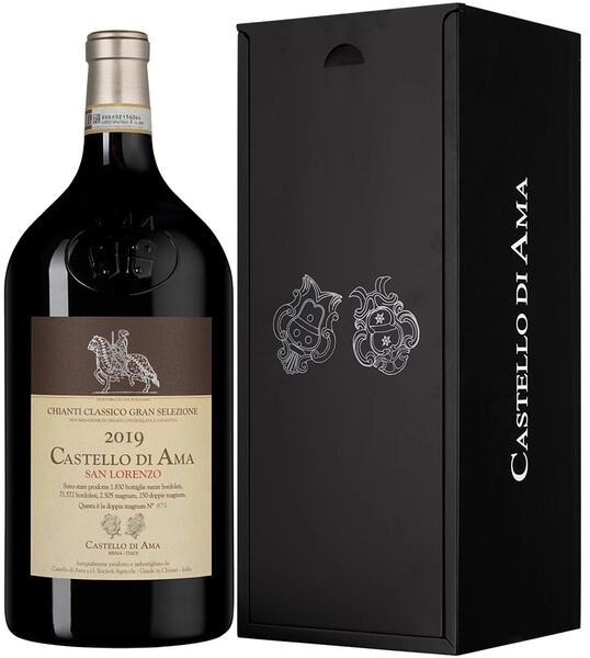 Вино Castello di Ama, San Lorenzo Chianti Classico Gran Selezione DOCG, 2019, wooden box, 3 л
