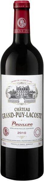 Вино Chateau Grand-Puy-Lacoste, Pauillac AOC, 2010