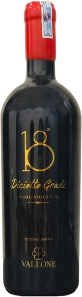 Вино Vallone, Diciotto Gradi Edizione Limitata, Salento IGT, 2020