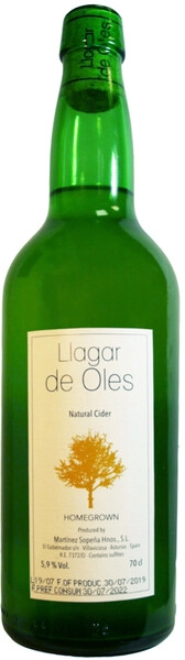 Сидр Martinez Sopena Hermanos, Llagar de Oles Sidra de Asturias DOP, 0.7 л