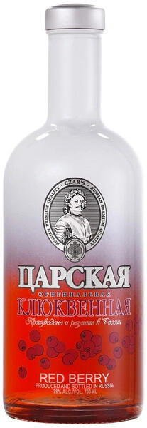 Водка Царская Оригинальная Клюквенная (Красные ягоды), 0.7 л