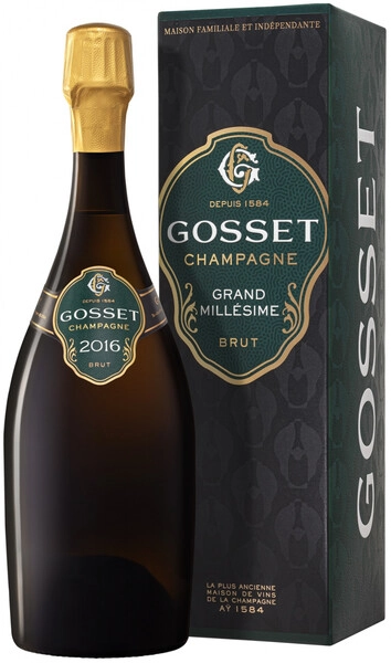 Шампанское Gosset, Brut Grand Millesime, 2016, gift box