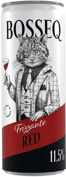 Игристое вино Bosseq Frizzante Red, in can, 250 мл