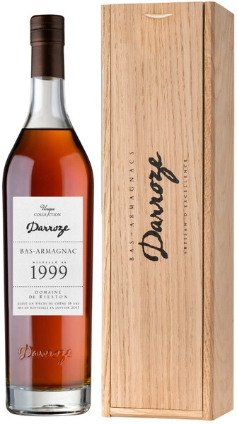 Арманьяк Darroze, Bas-Armagnac Domaine de Rieston, 1999, wooden box, 0.7 л