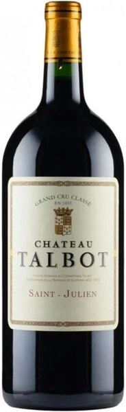 Вино Chateau Talbot, St-Julien AOC 4-me Grand Cru Classe, 2021, 1.5 л