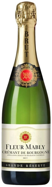 Игристое вино "Fleur Mably" Cremant de Bourgogne Grande Reserve Brut AOC, 2023
