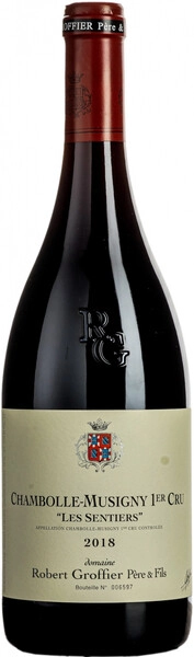 Вино Domaine Robert Groffier Pere & Fils, Chambolle-Musigny 1er Cru Les Sentiers AOC, 2018