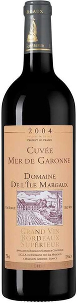 Вино Domaine de l'Ile Margaux, Cuvee Mer de Garonne Bordeaux Superieur AOC, 2004