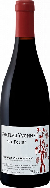 Вино Chateau Yvonne, "La Folie", Saumur Champigny AOC, 2020