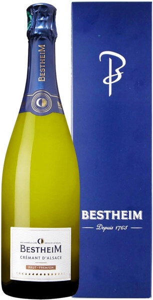 Игристое вино Bestheim, Cremant d'Alsace Brut AOC, gift box