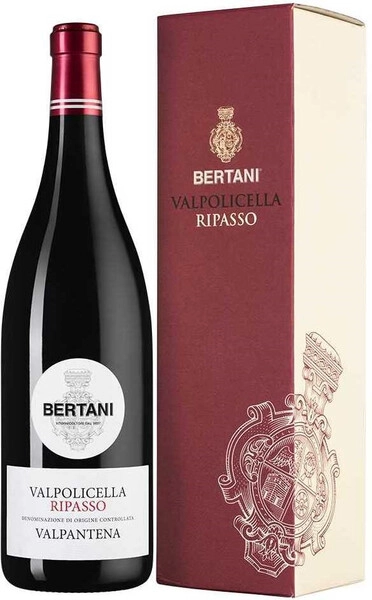 Вино Bertani, Valpolicella Ripasso Valpantena DOC, 2020, gift box, 1.5 л