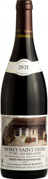 Вино Gerard Raphet, Morey-Saint-Denis 1-er Cru Les Millandes AOC, 2021