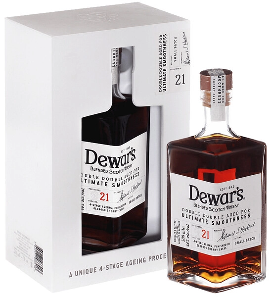 Виски Dewar's, 21 Years Old, gift box, 0.5 л