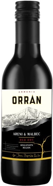 Вино Orran Areni & Malbec Dry, 187 мл