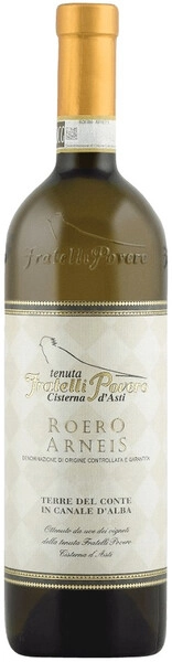 Вино Cantine Povero, Arneis Terre del Conte in Canale d'Alba, Roero DOCG, 2019