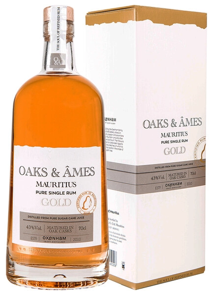 Ром Oaks & Ames Pure Single Gold, gift box, 0.7 л