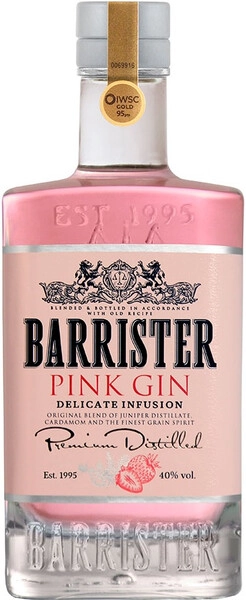 Джин Barrister Pink Gin, 1 л
