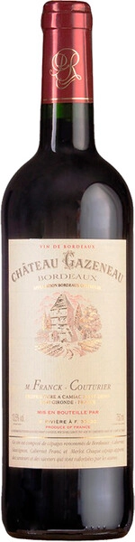 Вино Chateau Gazeneau Bordeaux AOC, 2019