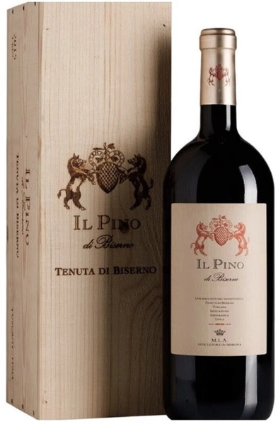 Вино "Il Pino di Biserno", Toscana IGT, 2023, wooden box, 1.5 л