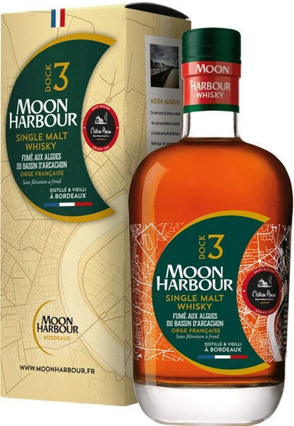 Виски Moon Harbour, Dock 3 Single Malt Chateau Pipeau, gift box, 0.7 л