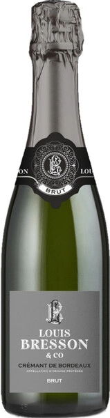Игристое вино Louis Bresson & Co, Cremant de Bordeaux AOP Brut, 2023