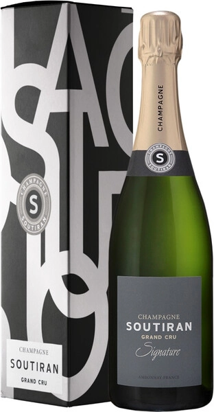 Шампанское Soutiran, Signature Grand Cru Brut, Champagne AOC, gift box
