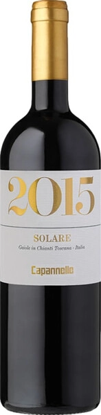 Вино Capannelle, Solare Vino da Tavola di Toscana Rosso IGT Sangiovese, 2015