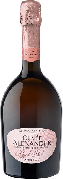 Игристое вино Aristov. Cuvee Alexander Rose de Pinot Extra Brut, 2022