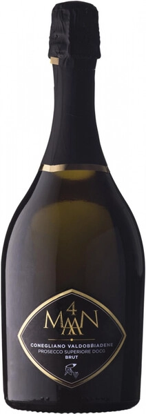 Игристое вино Le Manzane, 4 Maan Conegliano Valdobbiadene DOCG Prosecco Superiore Brut