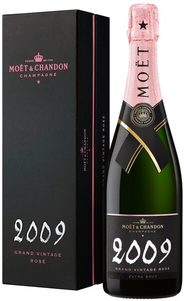 Шампанское Moet & Chandon, Grand Vintage Rose, 2009, gift box