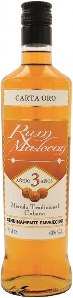 Ром Malecon, Carta Oro 3 Anos, 0.7 л