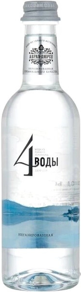 Вода Абрау-Дюрсо, 4 Воды Негазированная, в стеклянной бутылке, 375 мл