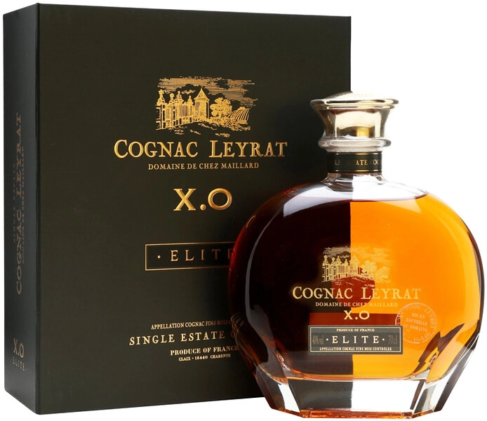 Коньяк Leyrat XO Elite, decanter in gift box, 0.7 л
