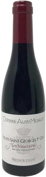 Вино Domaine Alain Michelot, Nuits-Saints-Georges 1er Cru Les Vaucrains AOC, 2006, 375 мл