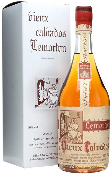 Кальвадос Calvados Lemorton, Vintage 1980, gift box, 0.7 л