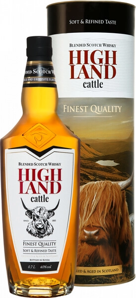 Виски Highland Cattle Blended, in tube, 0.7 л