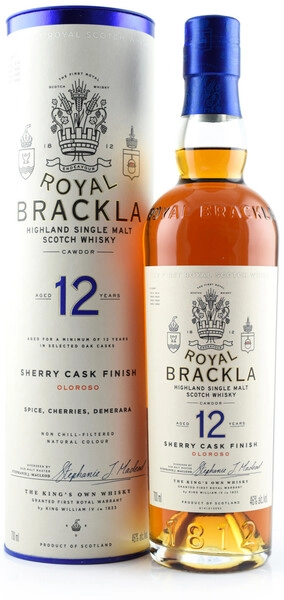 Виски Royal Brackla 12 Years Old (46%), in tube, 0.7 л
