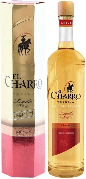 Текила El Charro Premium Anejo, gift box, 0.75 л