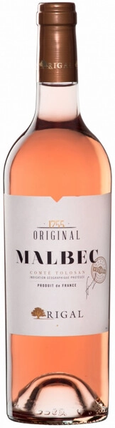 Вино Rigal, Original Malbec Rose, Comte Tolosan IGP, 2020