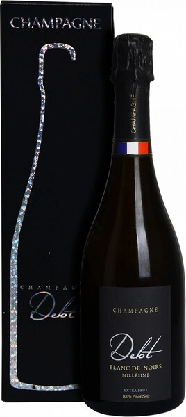 Шампанское Champagne Delot, Blanc de Noirs Millesime Extra Brut, 2019, gift box