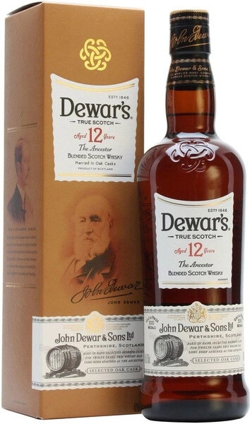 Виски Dewar's 12 years old, in box, 0.5 л