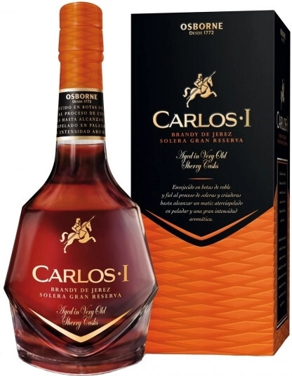 Бренди Osborne, Carlos I Solera Gran Reserva, gift box, 0.7 л
