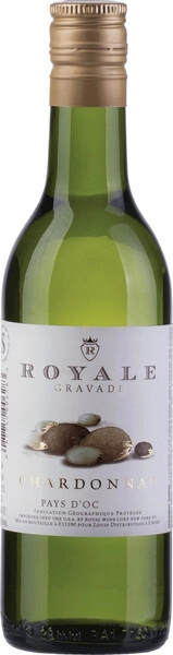 Вино Royale Gravade Chardonnay, Pays d'Oc IGP, 2018, 187 мл