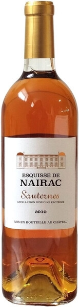 Вино Esquisse de Nairac, Sauternes AOP, 2010