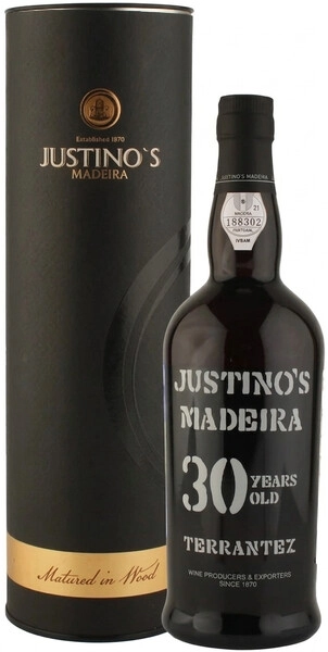 Вино Justino's Madeira, Terrantez Medium Dry 30 Years Old, Madeira DOP, in tube