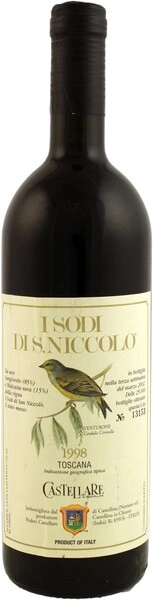 Вино Castellare di Castellina, I Sodi di San Niccolo, Toscana IGT, 1998