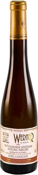 Вино Weingut Werner & Sohn, Trittenheimer Apotheke Riesling Auslese, 1999, 0.5 л